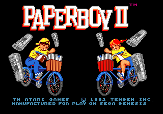 Paperboy 2 Hi-Score SRAM (Genesis) Romhack