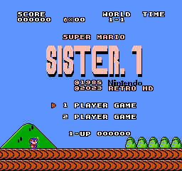Super Mario Sister. 1 (NES) Romhack