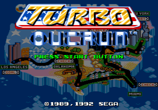 Turbo OutRun Hi-Score SRAM (Genesis) Romhack
